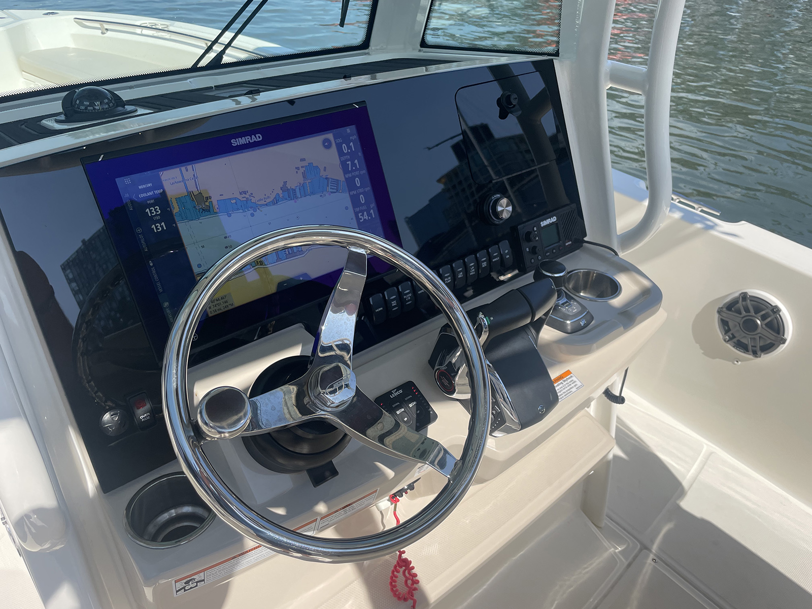 boston whaler steering