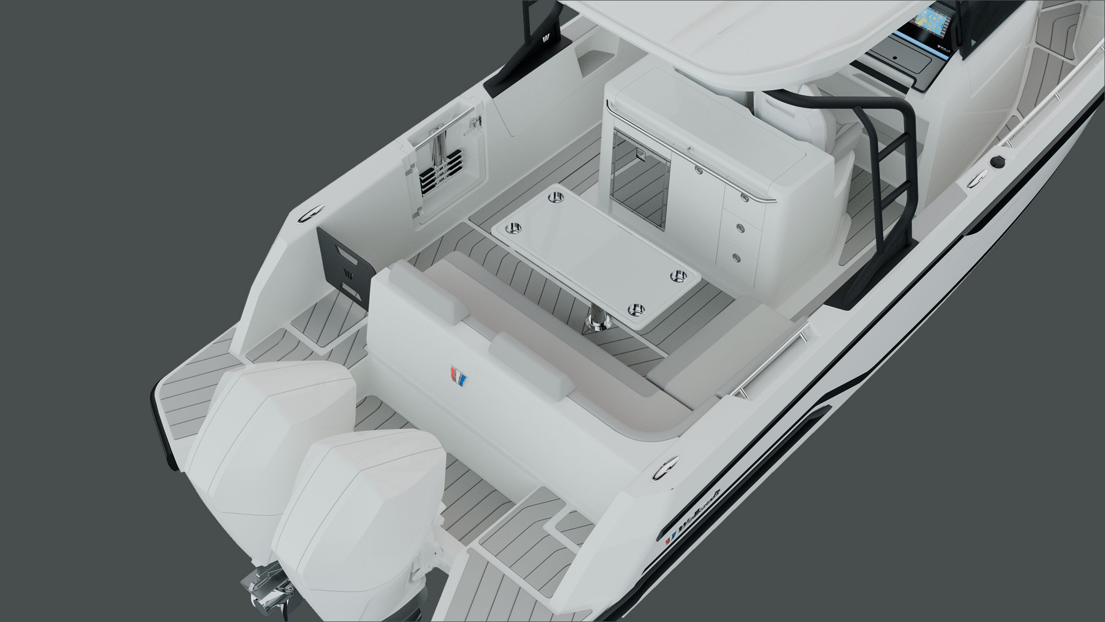 Wellcraft 28 series aft configurations lounge g